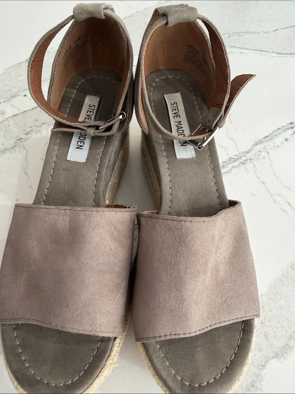 Steve Madden Apolo Suede Espadrille Platform Wedges/ 8.5